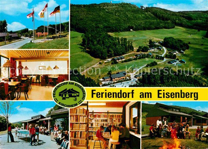 Kirchheim Hessen Feriendorf Am Eisenberg Fliegeraufnahme Gaststaette Tischtennis