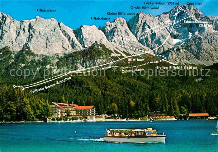 Eibsee Hotel Eibseepavillon Bootsverleih Zugspitze Zahnradbahn Grosskabinenbahn