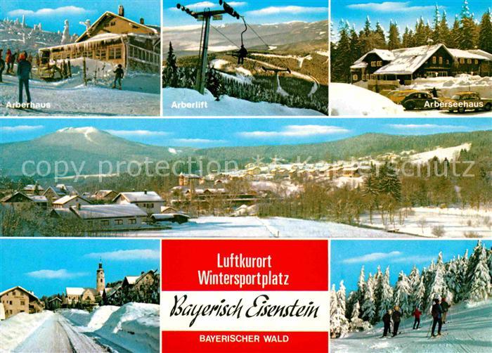 Bayerisch Eisenstein Arberhaus Arberlift Arberseehaus Panorama Ortsansicht