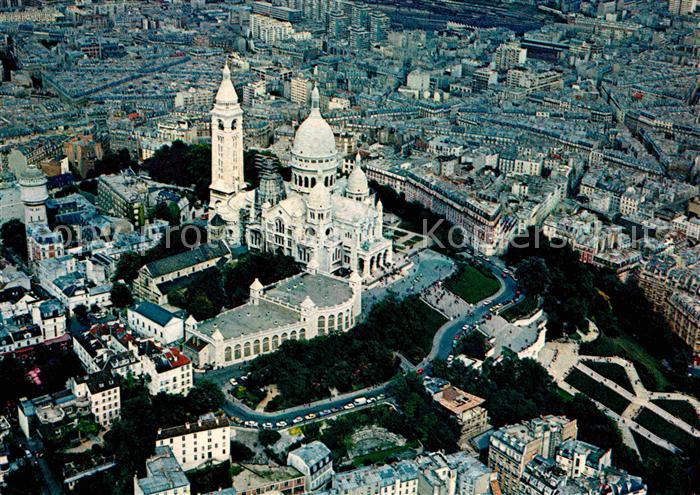Paris Fliegeraufnahme Basilique Sacre-Coeur