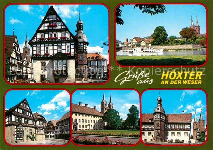 Hoexter Weser Teilansichten