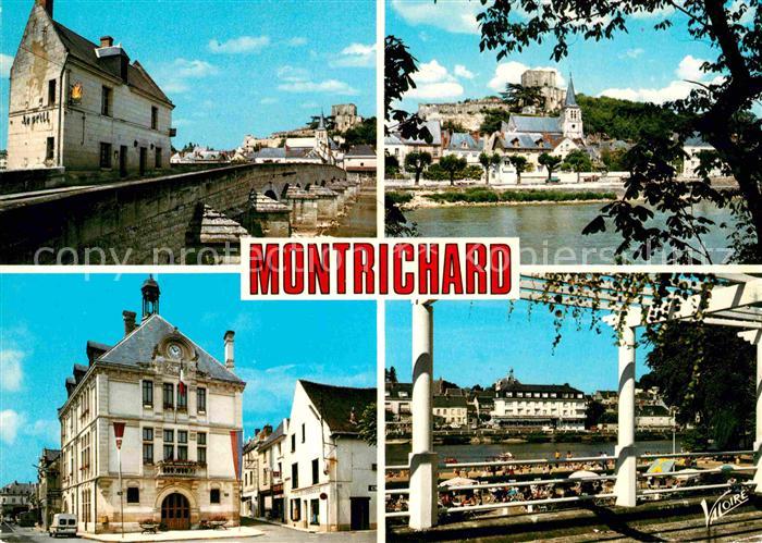 Montrichard Maison du passeur entree du pont eglise Sainte-Croix