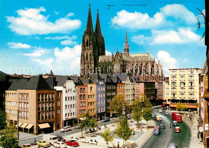 Koeln Rhein Alter Markt Dom