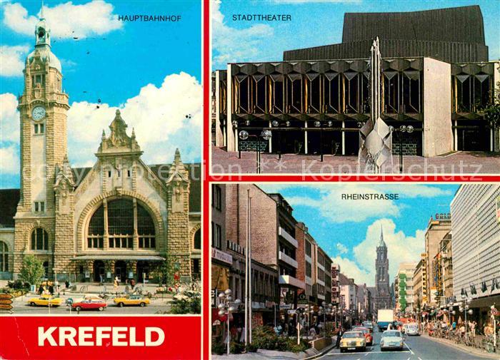 Krefeld Hauptbahnhof Stadttheater Rheinstrasse