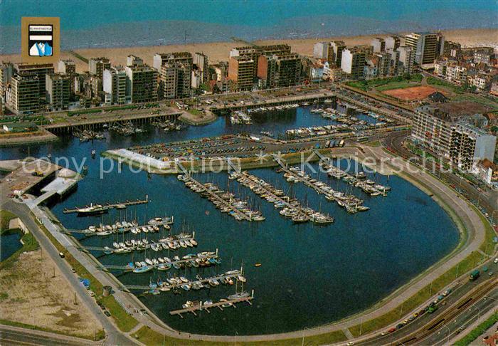 Blankenberge Fliegeraufnahme Hafen