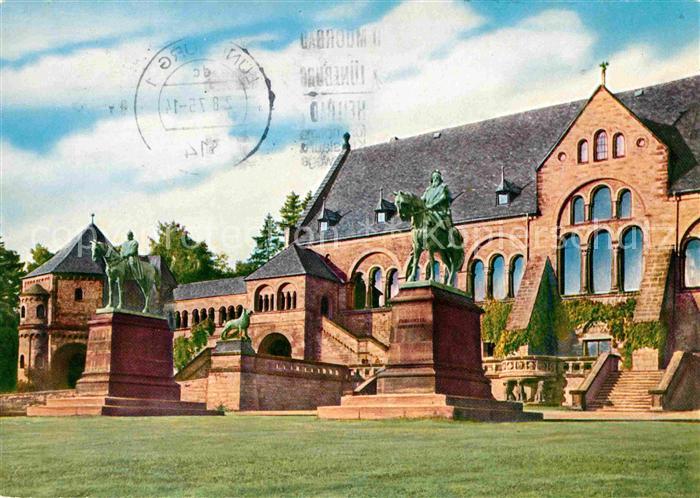 GOSLAR Harz Niedersachsen Kaiserplatz Stadbildern Kaiser Barbarossas Wilhelms