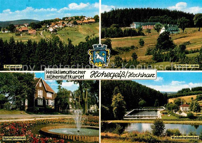 Hohegeiss Harz Gifhorner Heim Waldschwimmbad Springbrunnen