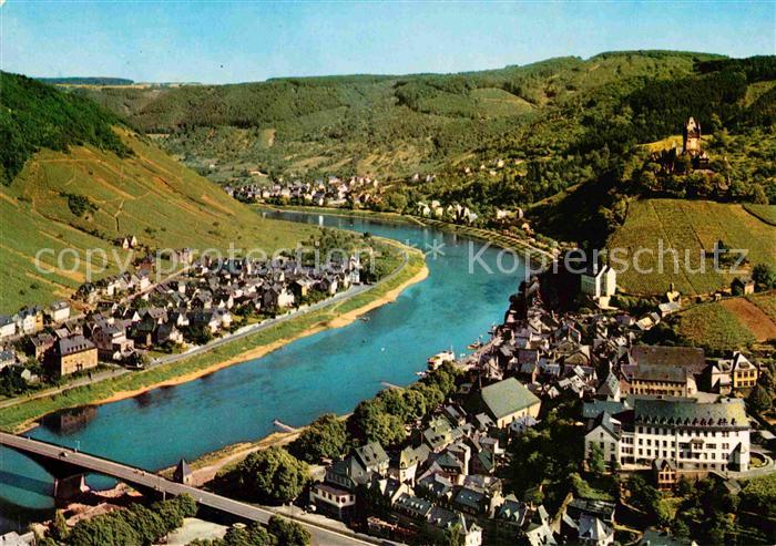 Cochem Mosel Blick vom Pinnerkreuz