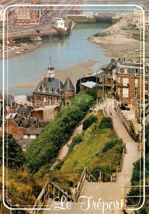 Le Treport Escalier gravissant la Falaise