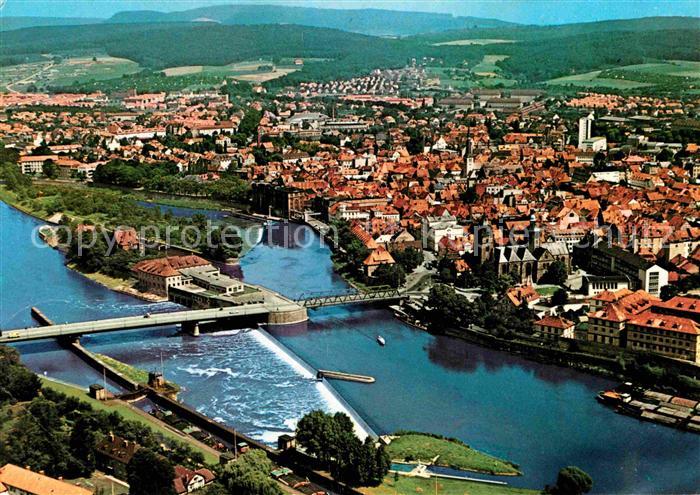 Hameln Weser Fliegeraufnahme