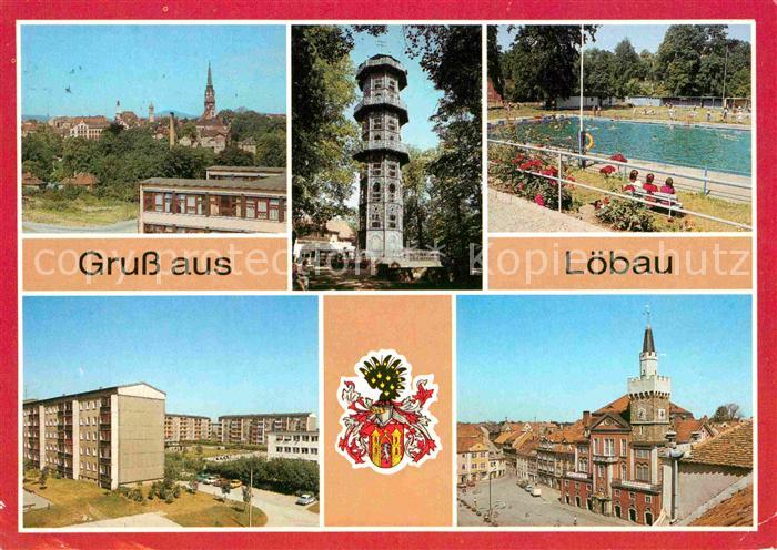 Loebau Sachsen Gusseiserner Aussichtsturm Loebauer Berg Technisches Denkmal Herr