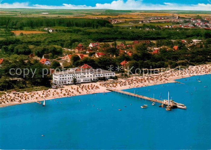 Timmendorfer Strand Strand Seebruecke Hotelanlage Fliegeraufnahme