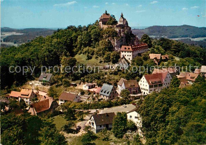 Hohenstein Kirchensittenbach Ortsansicht mit Burg Hohenstein Frankenalb