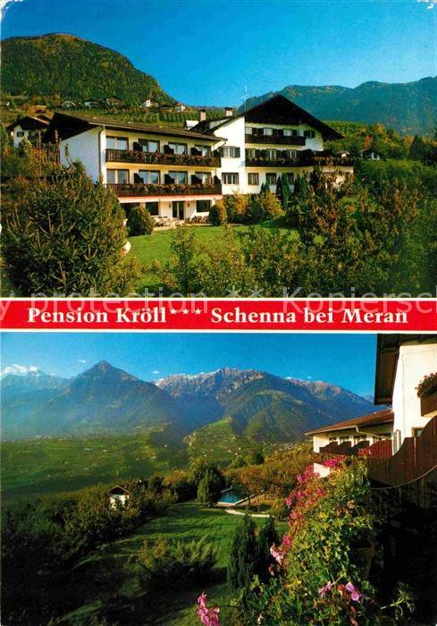 Schenna Meran Pension Kroell Alpenpanorama