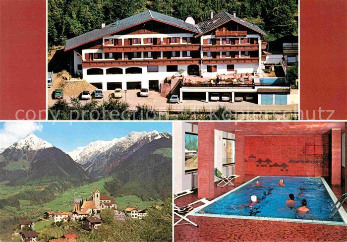 Schenna Meran Hotel Walder Hallenbad Alpenpanorama