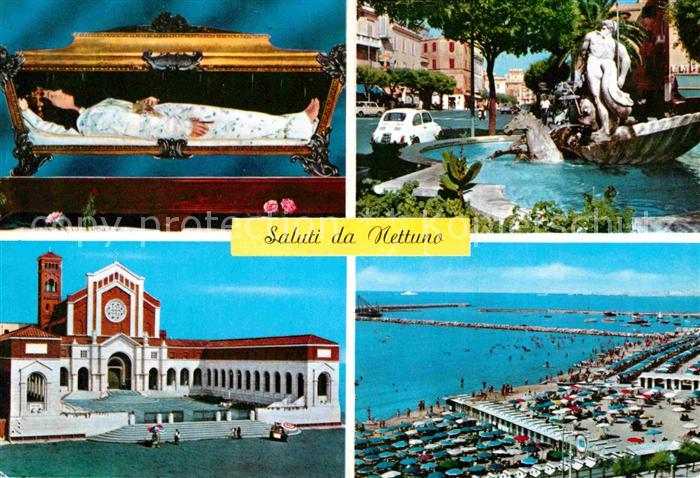 Nettuno Santuario NS delle Grazie e Santa Maria Goretti Fontana Spiaggia