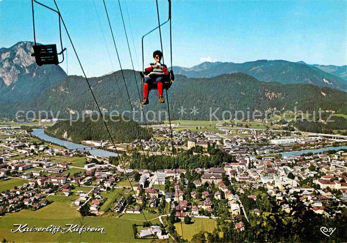 Kufstein Tirol Kaiserlift Blick zum Pendling Brandenberger Alpen