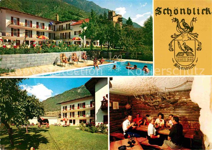 Naturns Hotel Restaurant Schoenblick Swimming Pool Burg