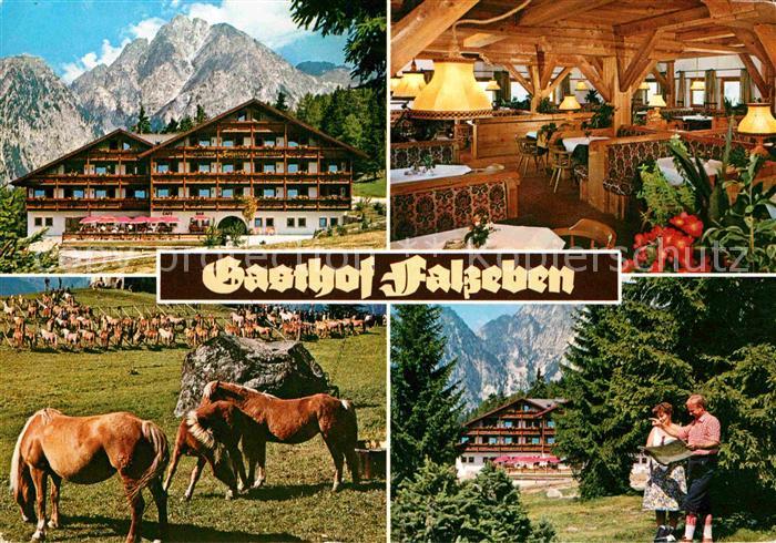 Hafling Gasthof Restaurant Cafe Falzeben Haflinger Pferde Alpen