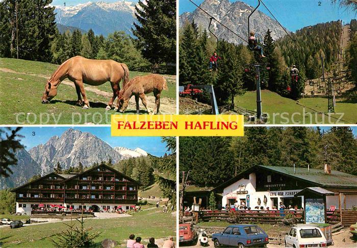 Hafling Haflinger Pferde Sessellift Piffinger Koepfl Gasthof Falzeben Ifinger Ca