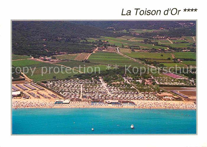 Ramatuelle Camping La Toison d Or Plage vue aerienne