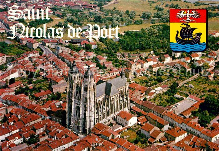 Saint-Nicolas-de-Port Basilique de style gothique vue aerienne