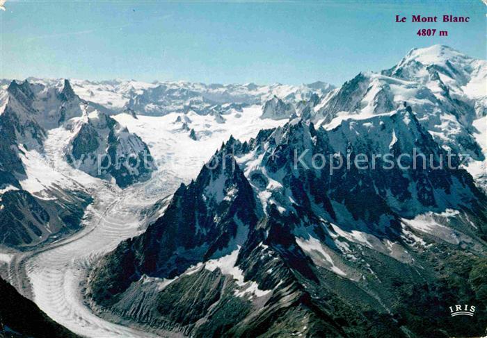 Chamonix Mer de Glace Mont Blanc Gletscher Gebirgspanorama