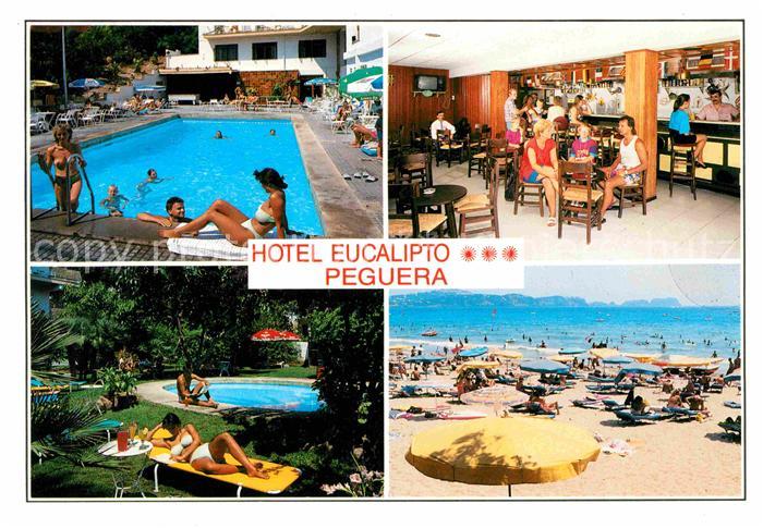 Paguera Mallorca Islas Baleares Hotel Eucalipto Restaurant Swimming Pool Strand