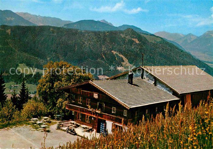 Soell Tirol Alpengasthof Stallhaeusl am Wilden Kaiser Alpenpanorama
