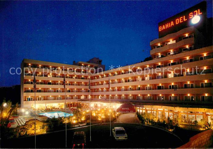 Santa Ponsa Mallorca Islas Baleares Hotel Bahia del Sol Swimming Pool Nachtaufna