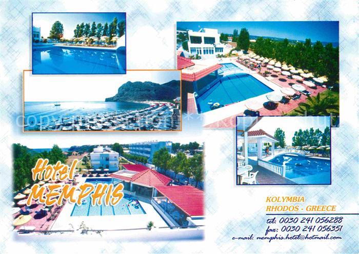 Kolymbia Hotel Memphis Swimming Pool Strand Kueste