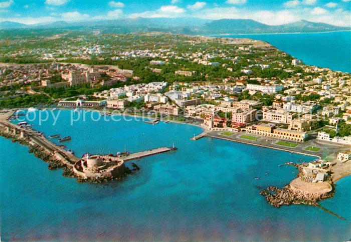 Rhodos Rhodes aegaeis Fliegeraufnahme