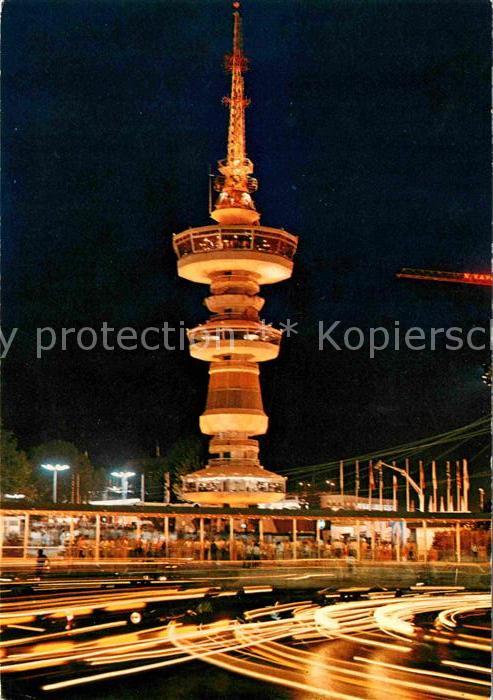 Thessaloniki National Fair Messe Nachtaufnahme