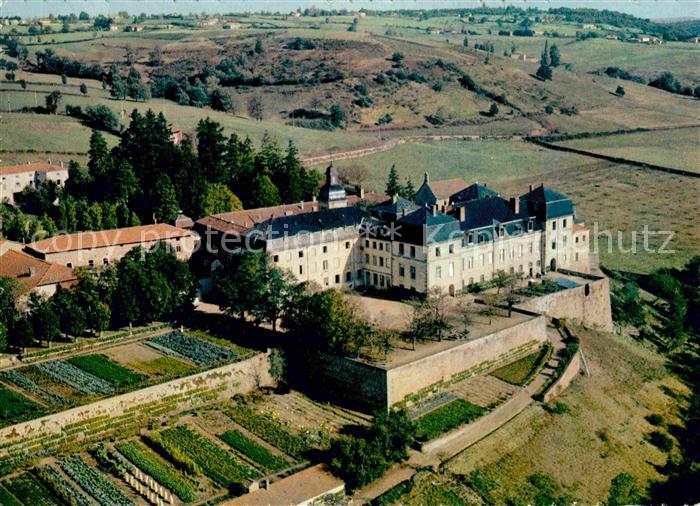 Pradines Loire Abbaye vue aerienne