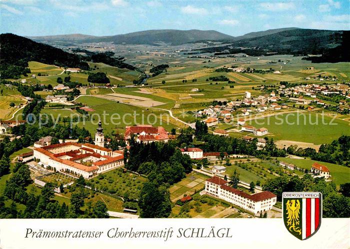 Schlaegl Praemonstratenser Chorherrenstift Fliegeraufnahme