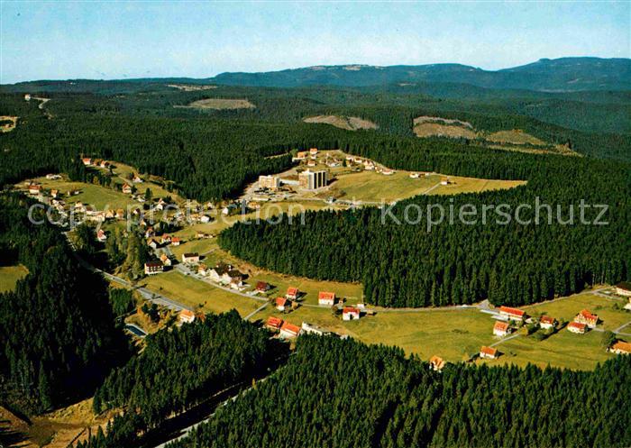 Kniebis Freudenstadt Hoehenluftkurort Wintersportplatz Schwarzwald Fliegeraufnah