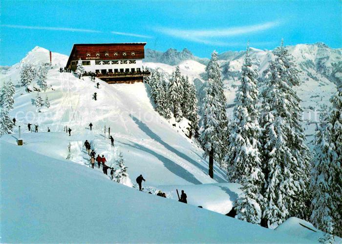 Kitzbuehel Tirol Wintersportplatz Hahnenkamm Bergstation Kitzbueheler Horn und S