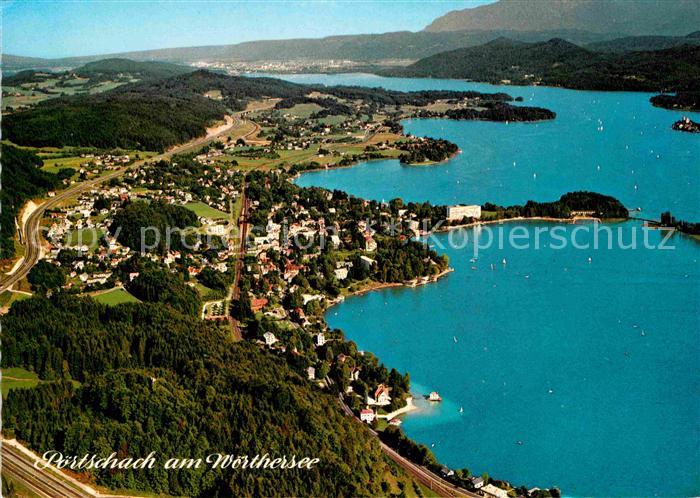 Poertschach Woerthersee Fliegeraufnahme