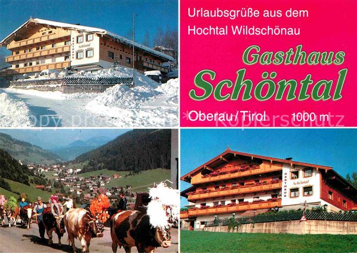 Oberau Tirol Gasthaus Pension Schoental Almabtrieb
