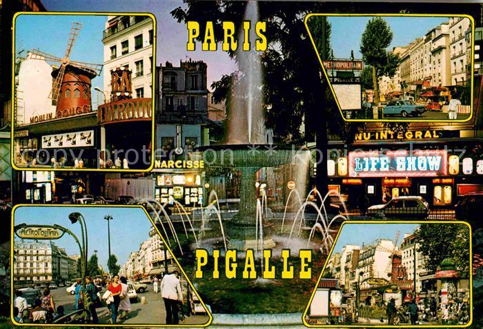 Paris Place Pigalle Moulin Rouge Place Blanche