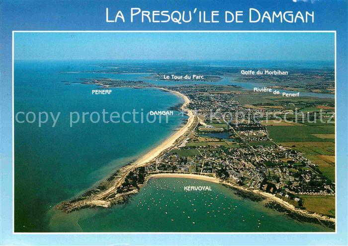 Damgan Presqu_Ile vue aerienne Collection Coul
