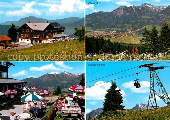 Oberstdorf Alpenhotel Schoenblick Soellereckbahn Alpenpanorama