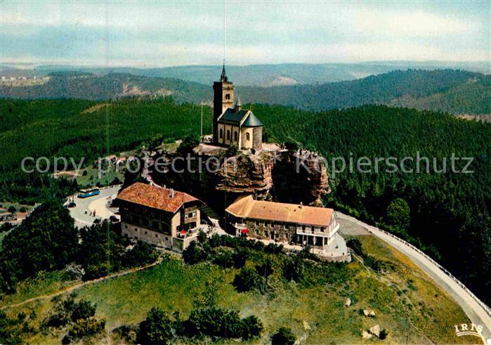 Dabo Moselle Rocher et la Chapelle Saint Leon vue ae