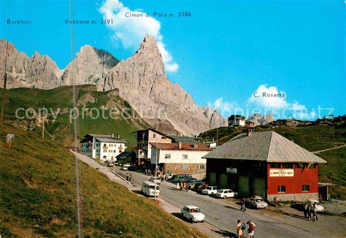 Passo Rolle Col Cimon della Pala Dolomiten Gebirgspass Dolomiten