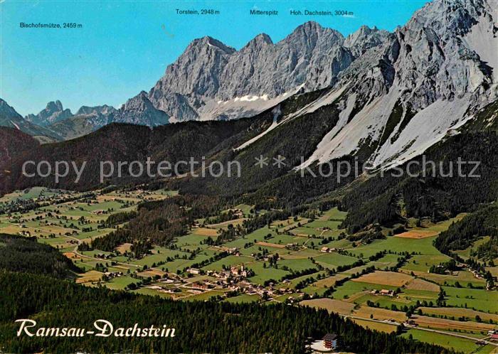 Ramsau Dachstein Steiermark Panorama Hochplateau Gebirgspanorama Fliegeraufnahme