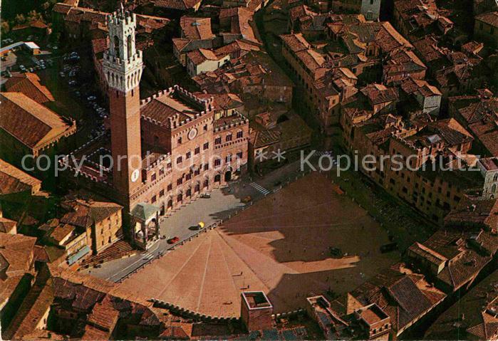 Siena Piazza del Campo veduta aerea