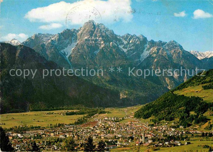Lienz Tirol Fliegeraufnahme mit Spitzkofel