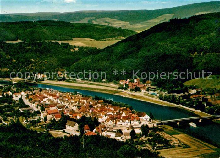 Bodenwerder Fliegeraufnahme mit Weser