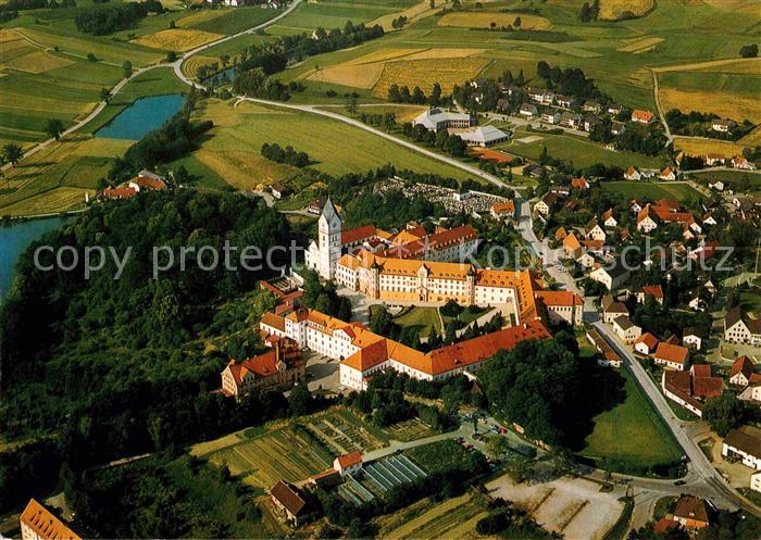 Scheyern Fliegeraufnahme Benediktinerabtei zum Heiligen Kreuz