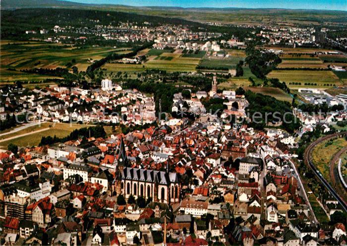 Friedberg Hessen Fliegeraufnahme mit Kirche